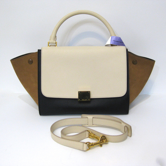 Céline NWT Tricolor Small Trapeze Bag - Picture 1 of 8